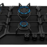 Parrilla Supra Cristal Templado 5 Quemadores Spyder 87 Cristal Templado Negro