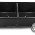 Tarja Para Cocina 81x45cm  Maxims Mat Cuarzo Color Negro