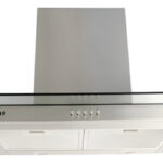 Campana Extractora Maxims Hc9106as 90cm Cristal Templado Acero Inoxidable