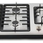 Parrilla Empotrable Maxims 5 Quemadores Gas Envasado Y Natural Acero 90cm Modelo Jzbs5a-90