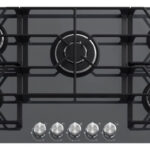 Parrilla Io Mabe Pi095kmnr0 90.6x51 Quemador Master Ring Cristal Templado Negro.