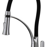 Monomando Para Fregadero Fidic F-9955- Grande Acabado Cromo Plateado Brillante