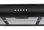 Campana Extractora Basica De Acero Inoxidable De 80 Cm Cb-80 Black Color Negro