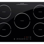 Parrilla Eléctrica De Inducción 220v Empotrable 5 Quemadores Color Negro