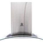 Campana Extractora De Cocina Supra Cc Ac. Inox. Y Vidrio De Pared 47.5cm X 60cm Plateada